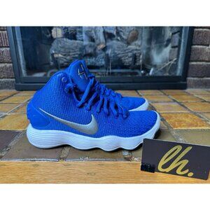Women’s 5 Nike Hyperdunk 2017 TB Blue White Basketball Shoes 897813–401